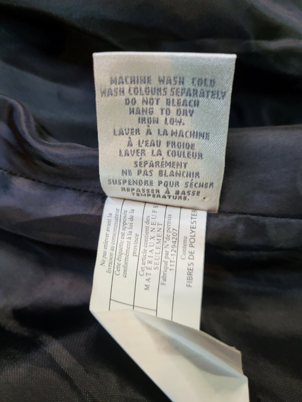 Cleo Black Wool Blend Belted Pea Coat Jacket Size 18 Shawl Collar Classic Winter - Picture 9 of 13